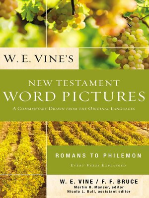 cover image of W. E. Vine's New Testament Word Pictures: Romans to Philemon